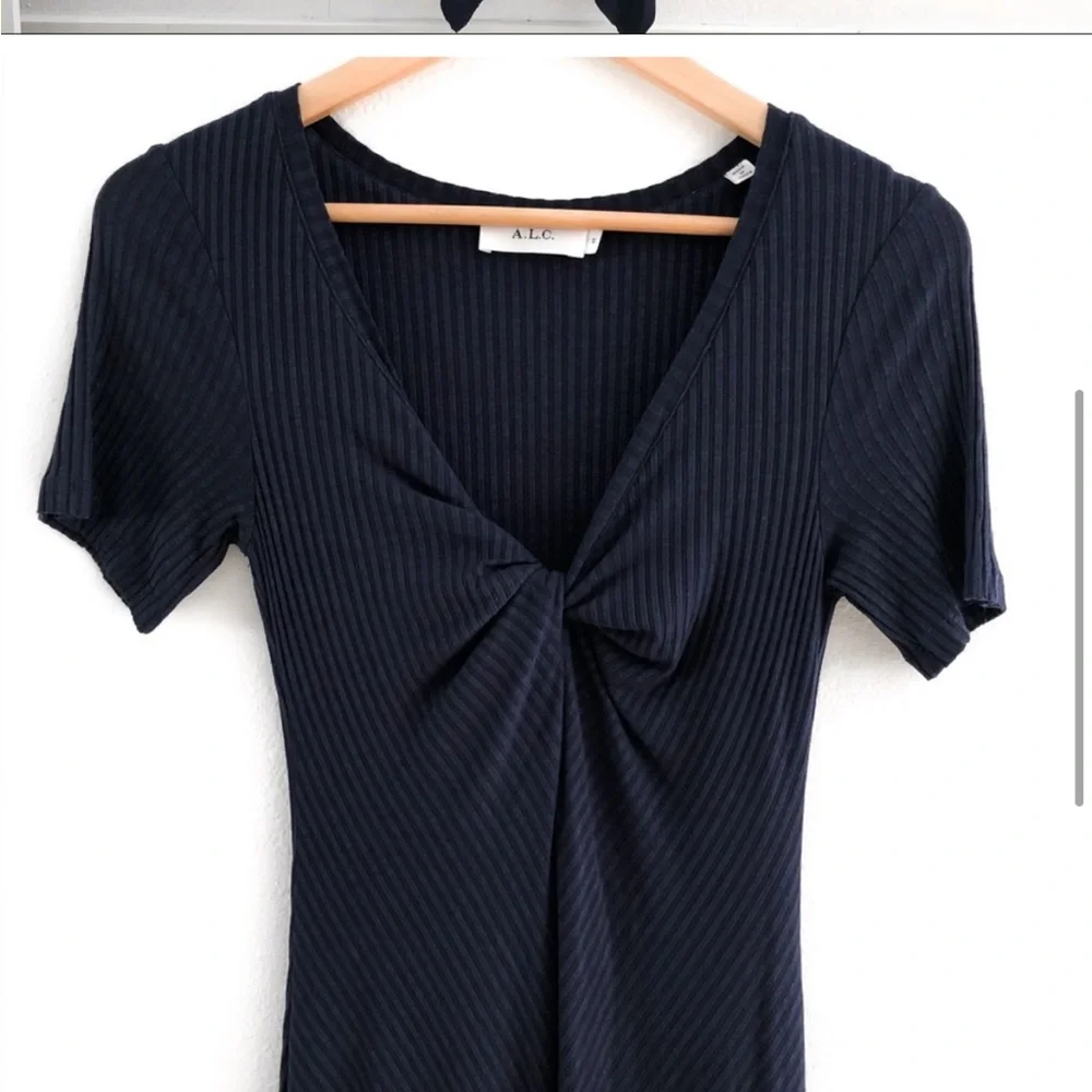 A.L.C navy maxi asymmetric dress perfect from REVOLVE - Picture 7 of 16